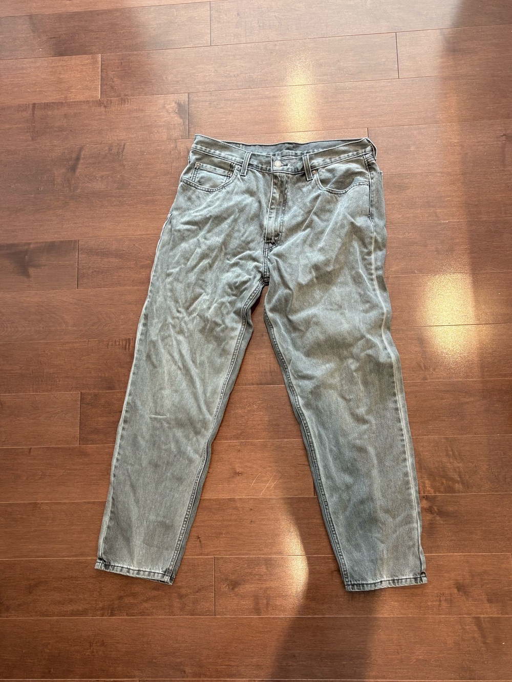 Men’s Levi's Slim Straight Jeans — Light Gray Wash